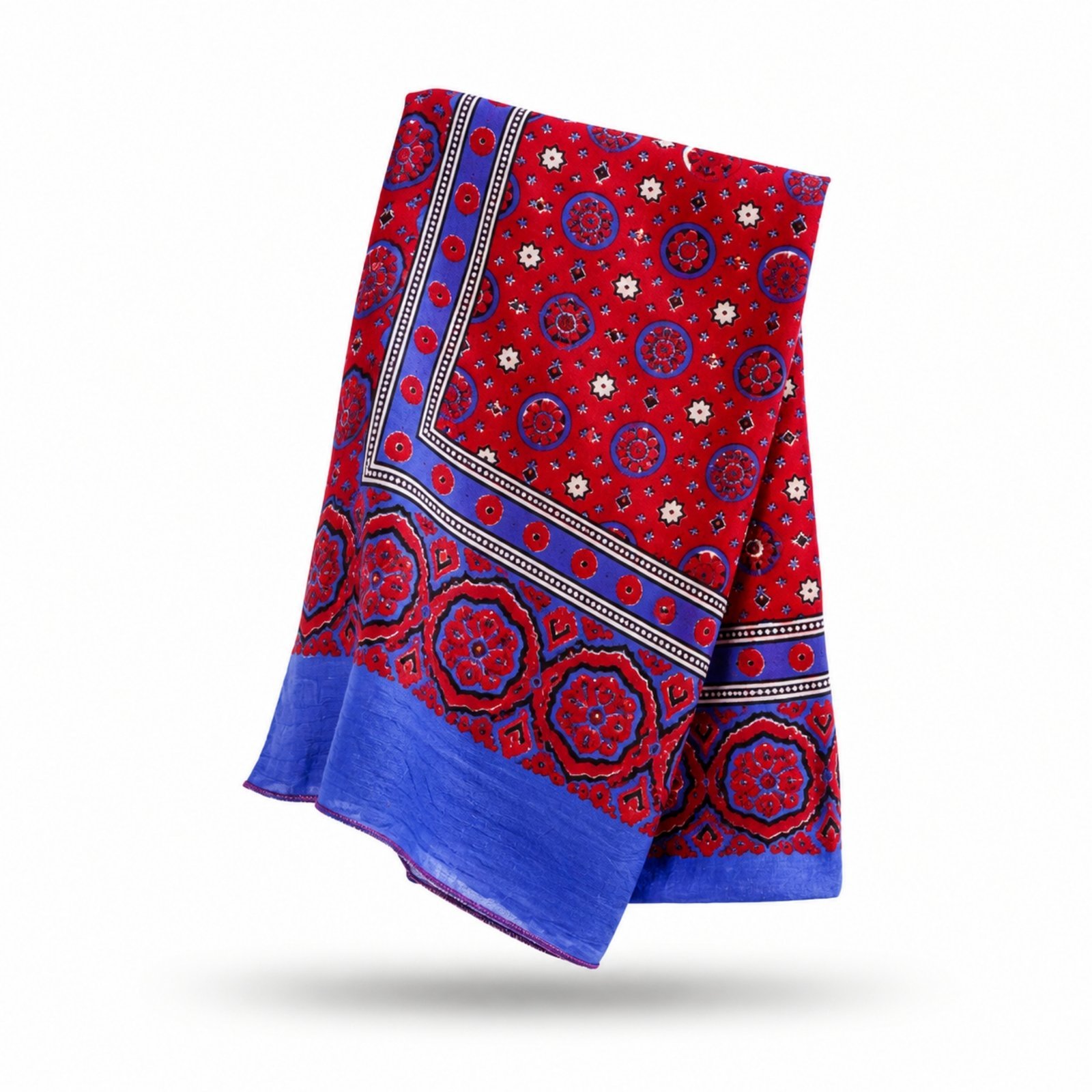 Block Printed Ajrak Dupatta - Image 3